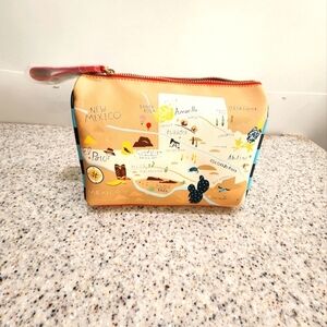 Spartina 449 Texas Theme Make-up bag/Pouch NWT
